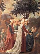 Piero della Francesca Die Konigin von Saba betet das Kreuzesholz and Ausschnitt Germany oil painting artist